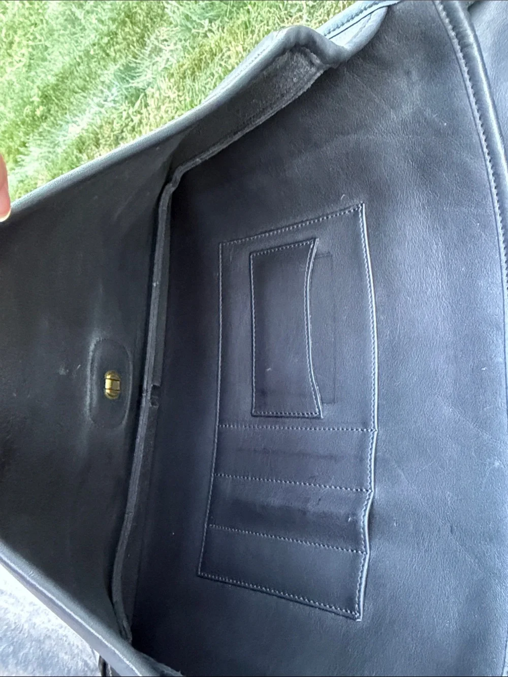 Coach Black Leather metropolitan briefcase with Gold-Tone Hardware